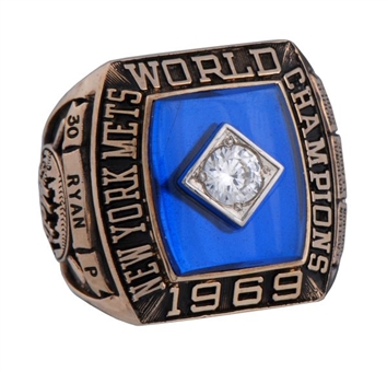 1969 New York Mets World Championship Salesmans Sample Ring - Nolan Ryan